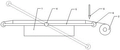Membrane adhering device for glass