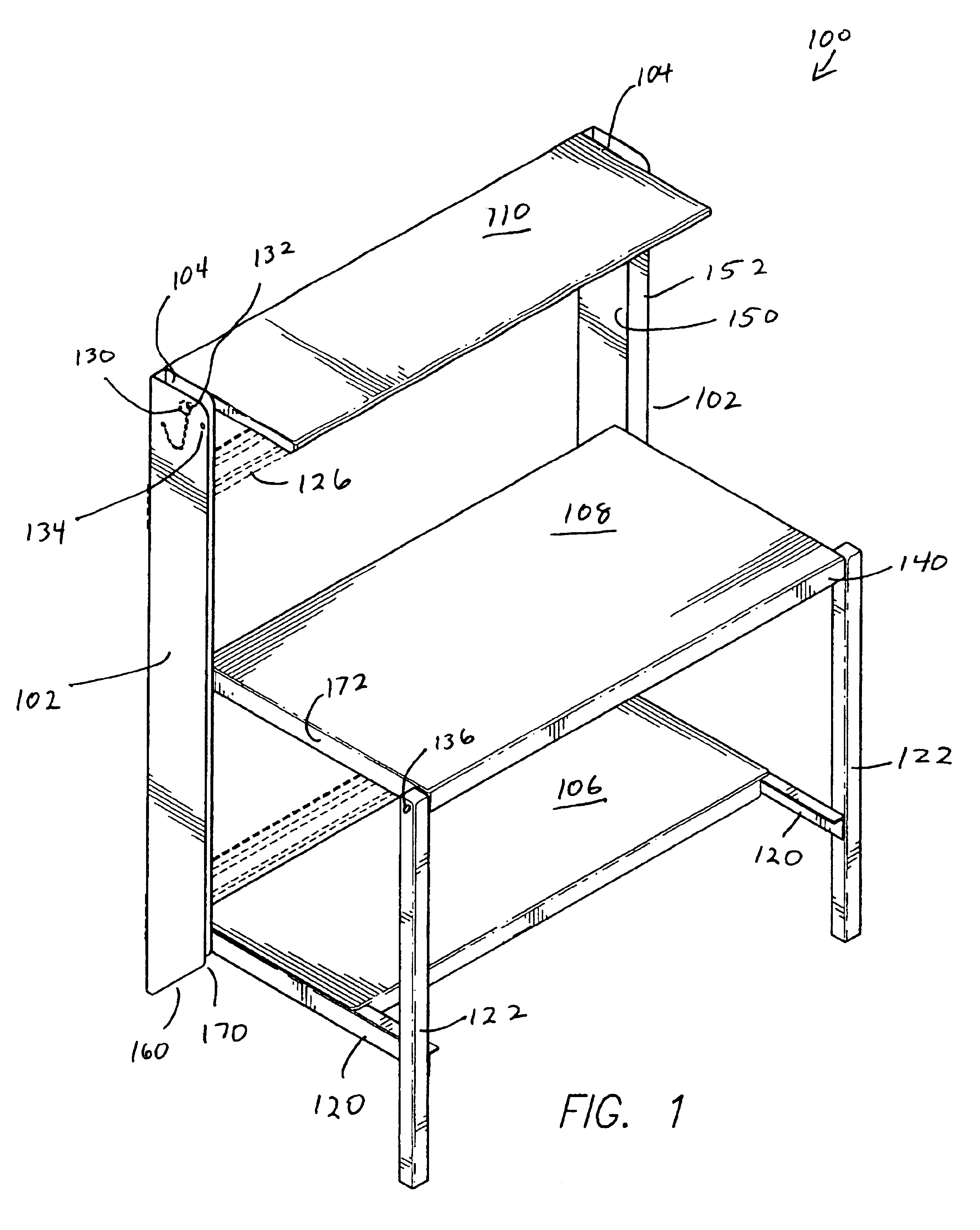 Foldable workstation and shelving system