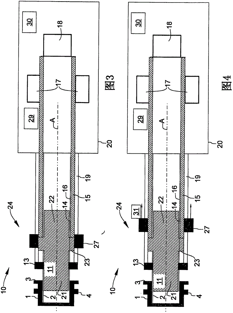 Method for removing a blind rivet element from a riveting machine
