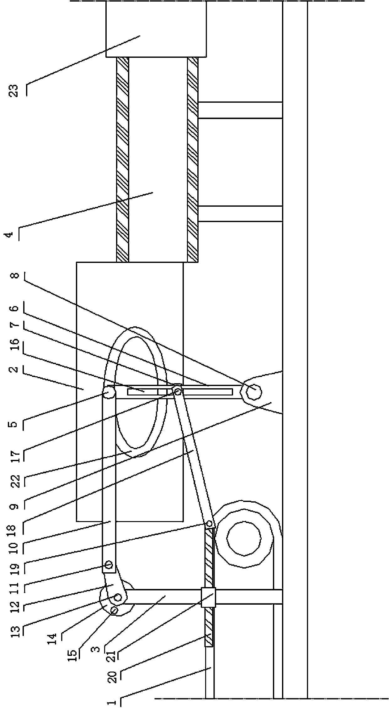 Novel fine dried noodle sealing machine package conveying device