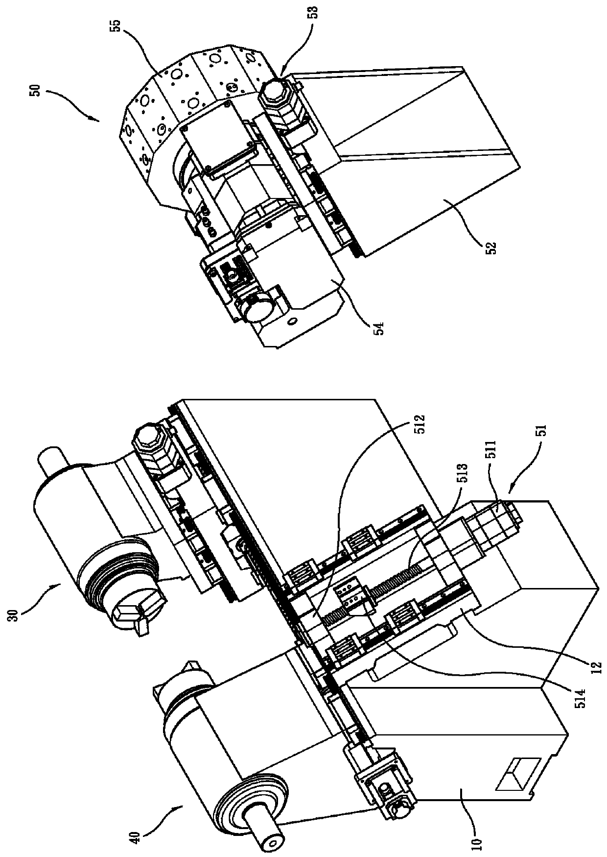 CNC metal machining machine with single tool turret, double spindles and double machining efficiency