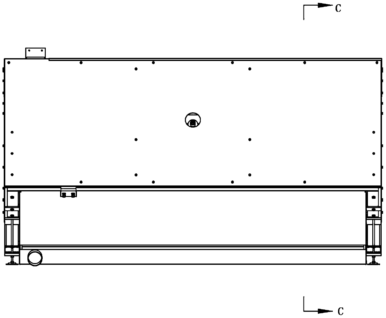 Inclined rail plate cleaning machine