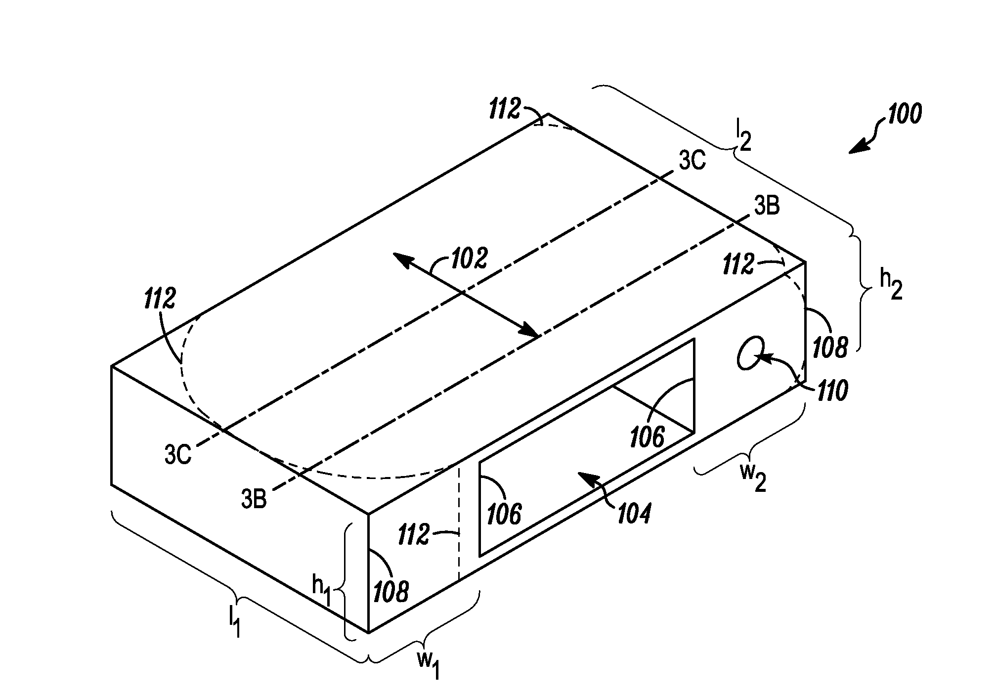 Housing for Hand-Held Device with Extruded Element having Area of Bulk Material and Corresponding Method