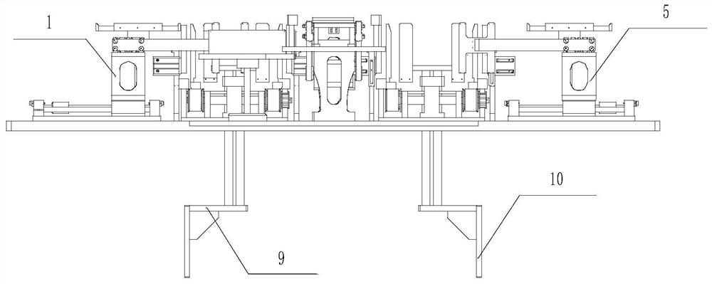 Feeding and piece arranging device for electric injection furnace