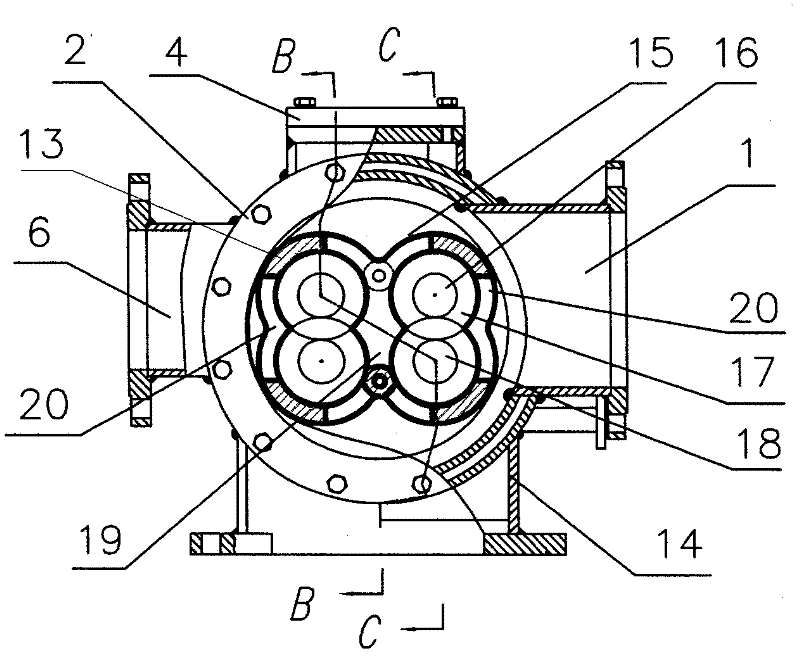 Parallel connection type double-screw-rod pump