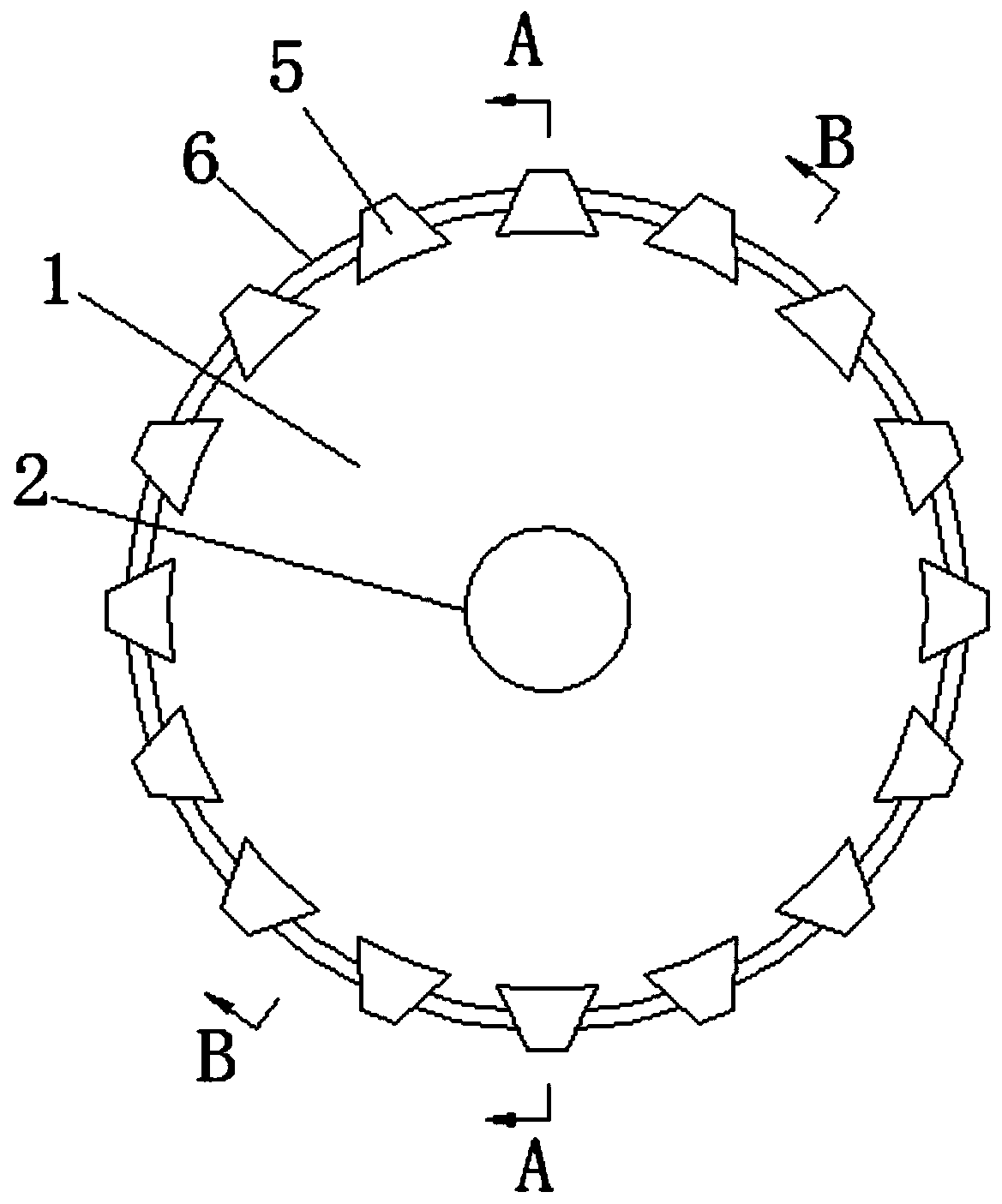 Combined splicing type roller shaft brush