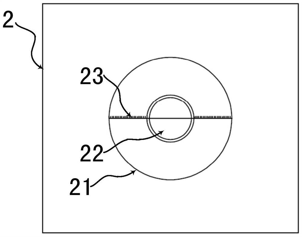 End face pattern centering detection device for coaxial core filter rod