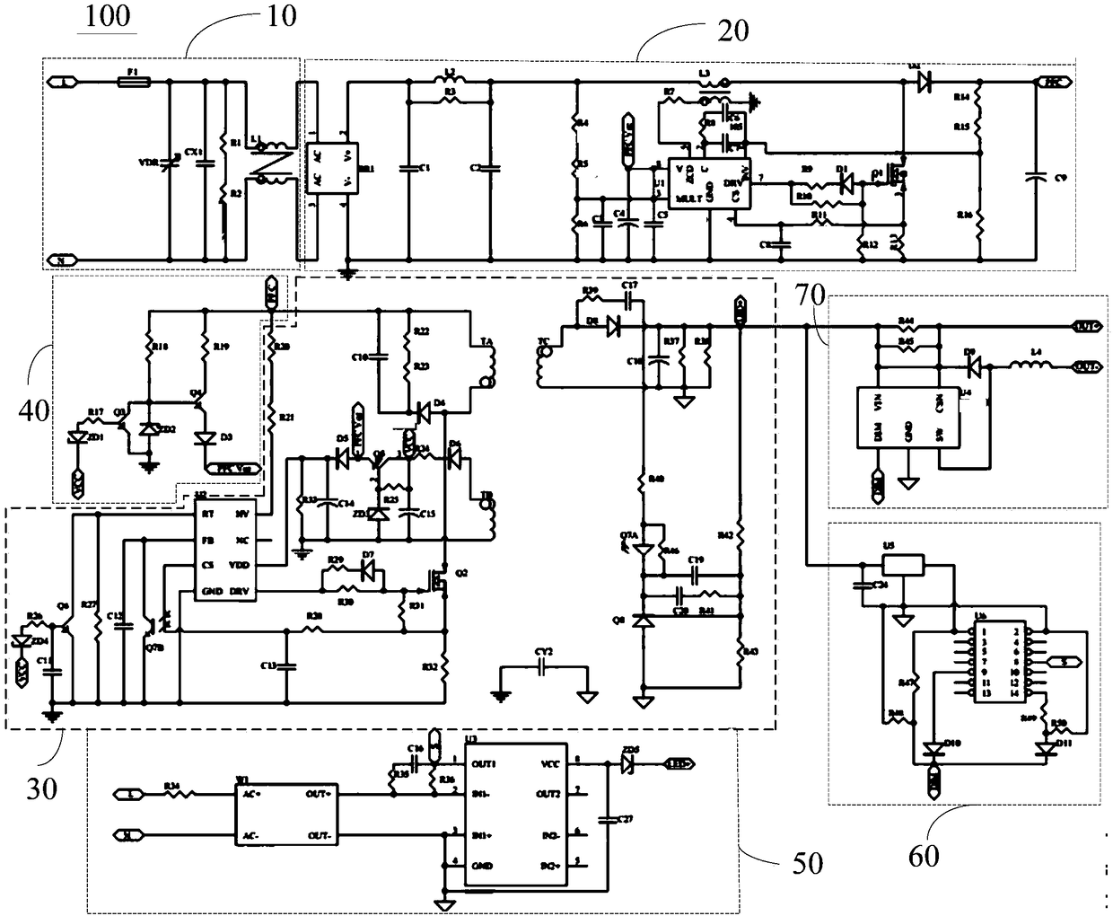 Low voltage dimming power supply