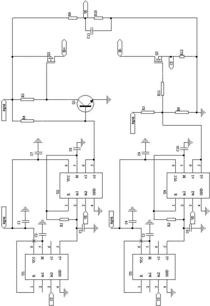 Dual-protection circuit for mine intrinsically safe power supply