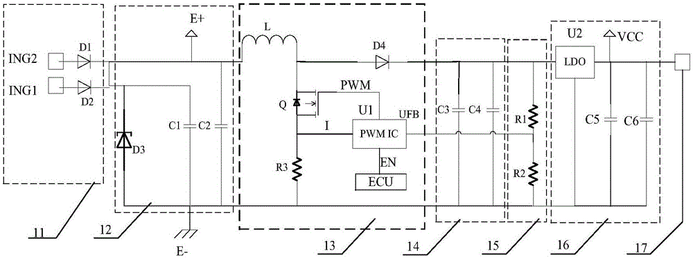 Automobile air conditioner external control electromagnetic valve electric current control system