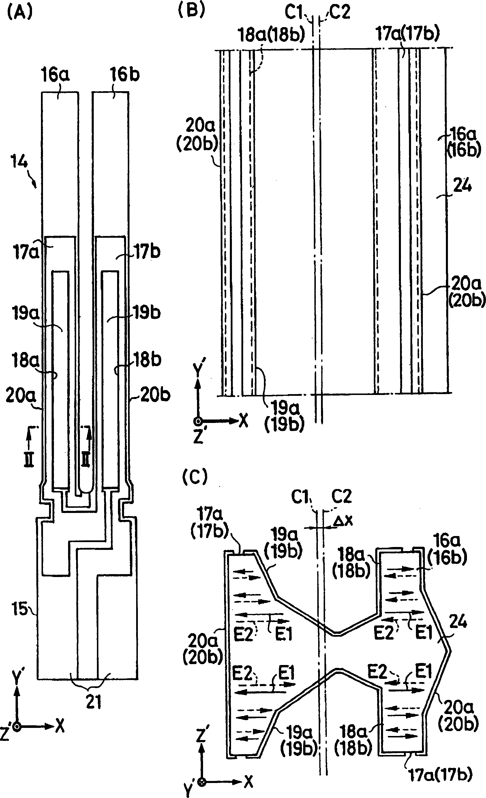 Tuning fork type piezoelectic oscillatory sheet, its mfg. method and piezoelectric device