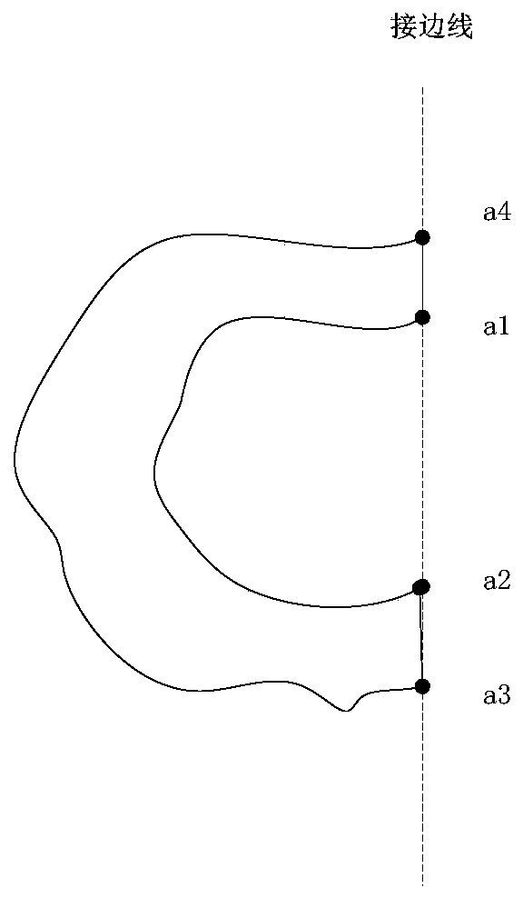 A splicing method for inter-picture surface targets