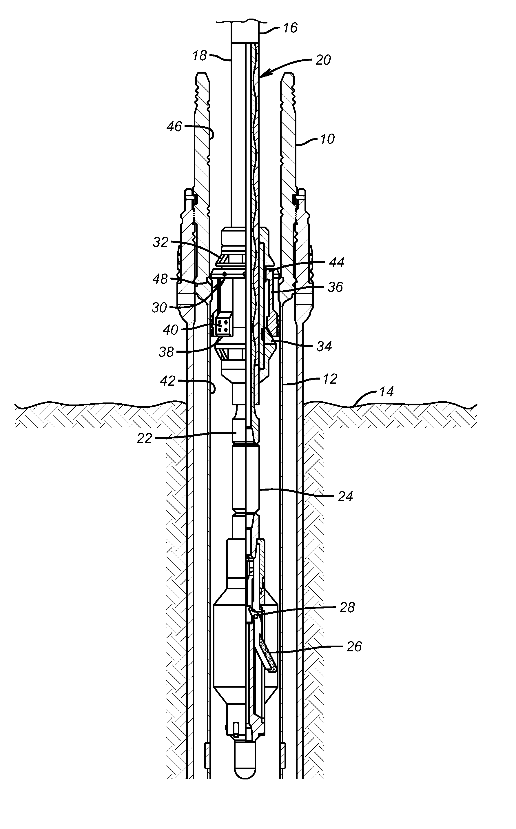 Combination motor casing and spear