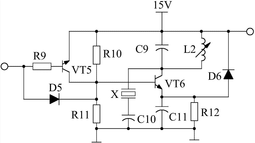 Phase shift type LED driving system based on capacitance feedback three-point type oscillation circuit