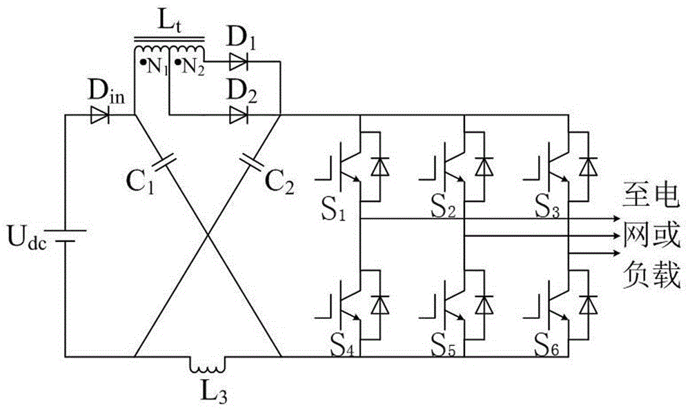 Tap inductor-type Z source inverter