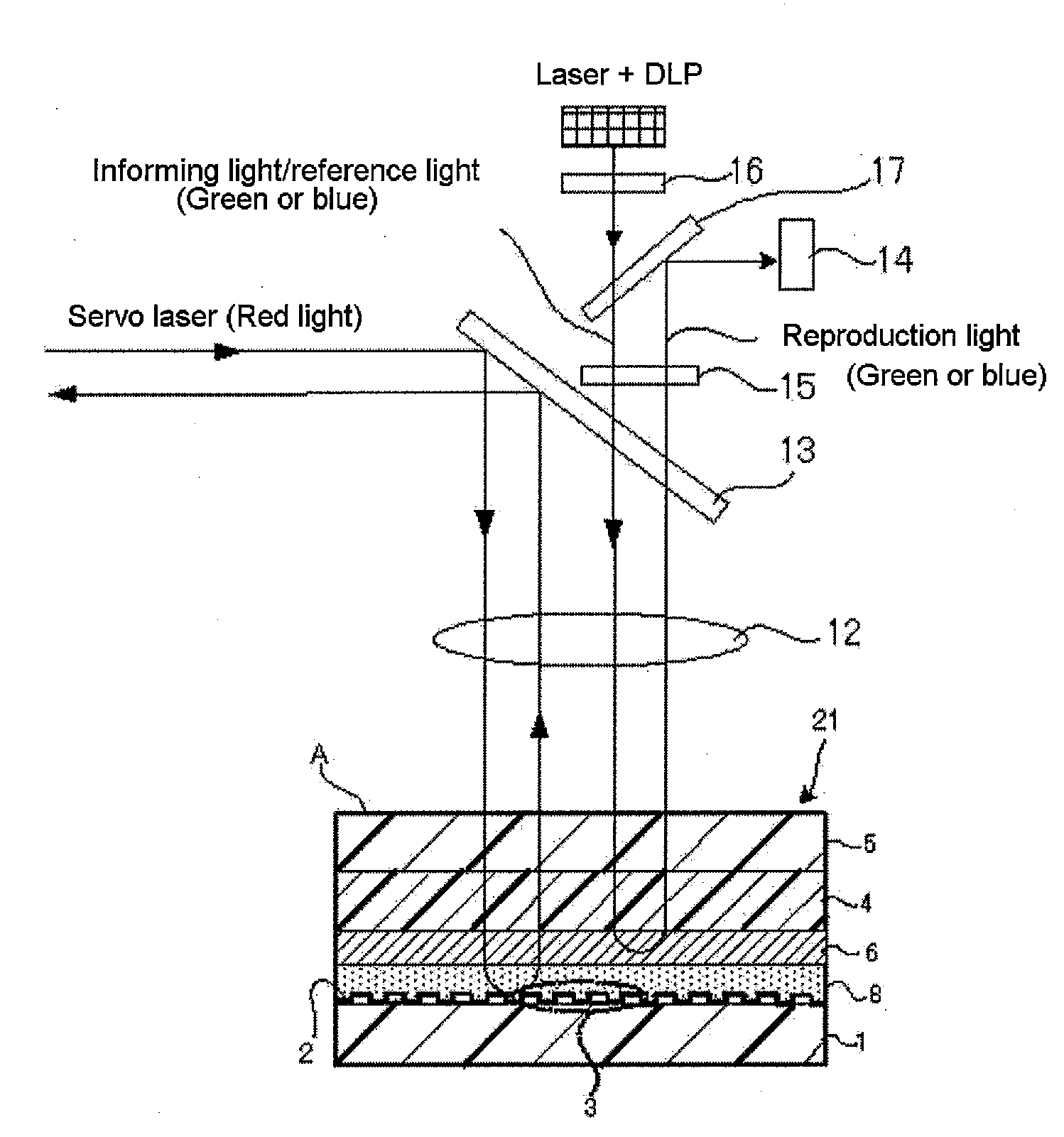 Holographic recording composition and holographic recording medium