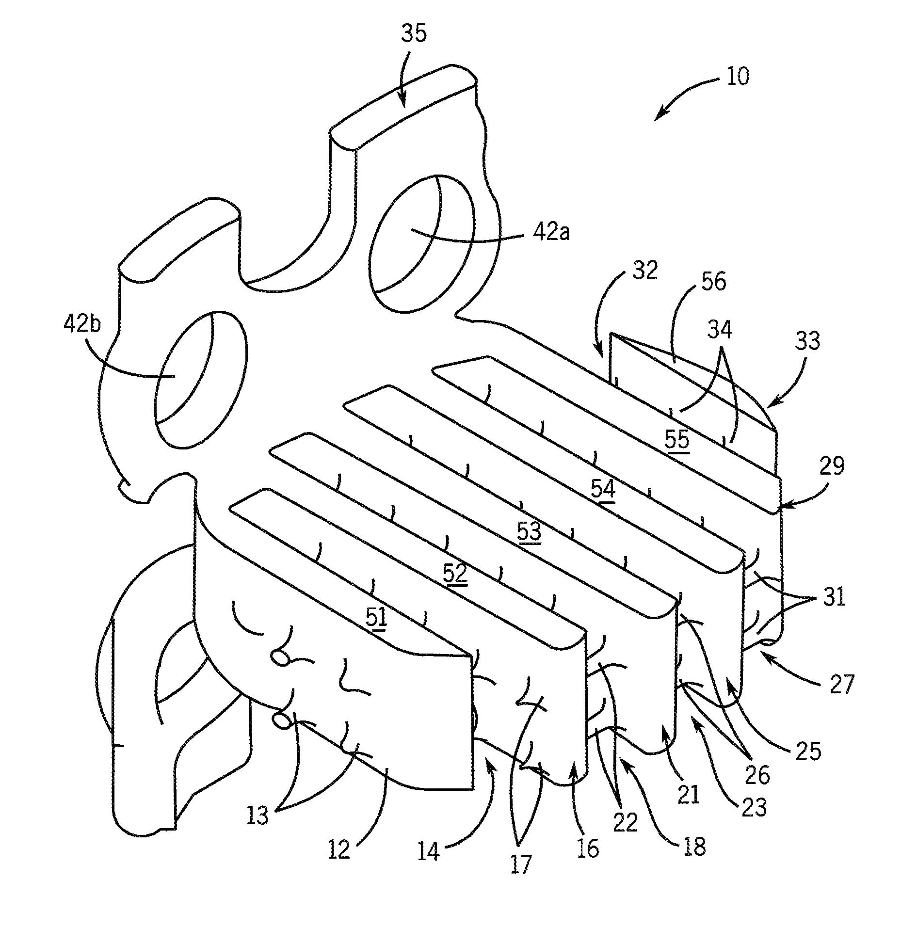 Degradable cage coated with mineral layers for spinal interbody fusion