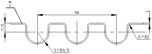 Technological method for bending clamp and design and use of bending die