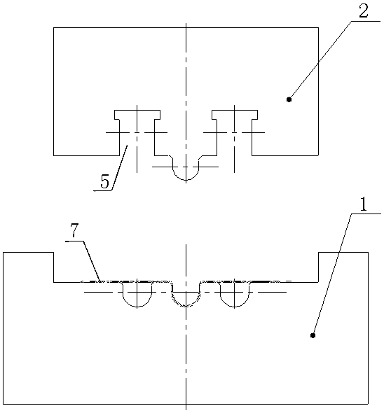 Technological method for bending clamp and design and use of bending die