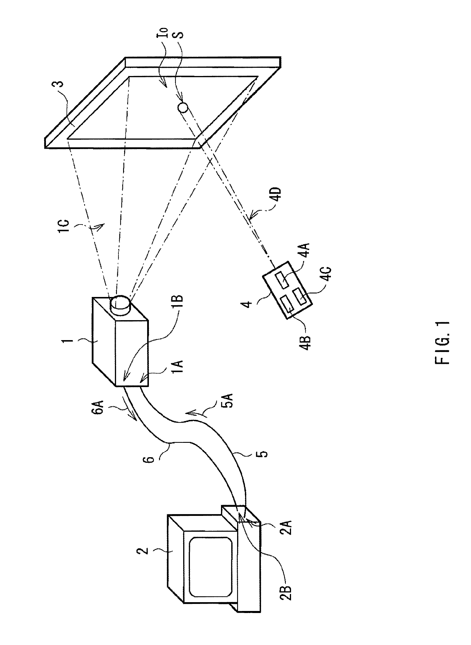 Image display device and position detecting method