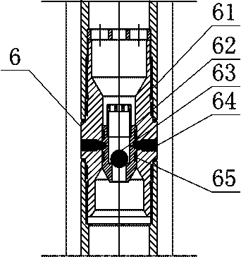 A single-pipe double-layer injection process string for carbon dioxide flooding