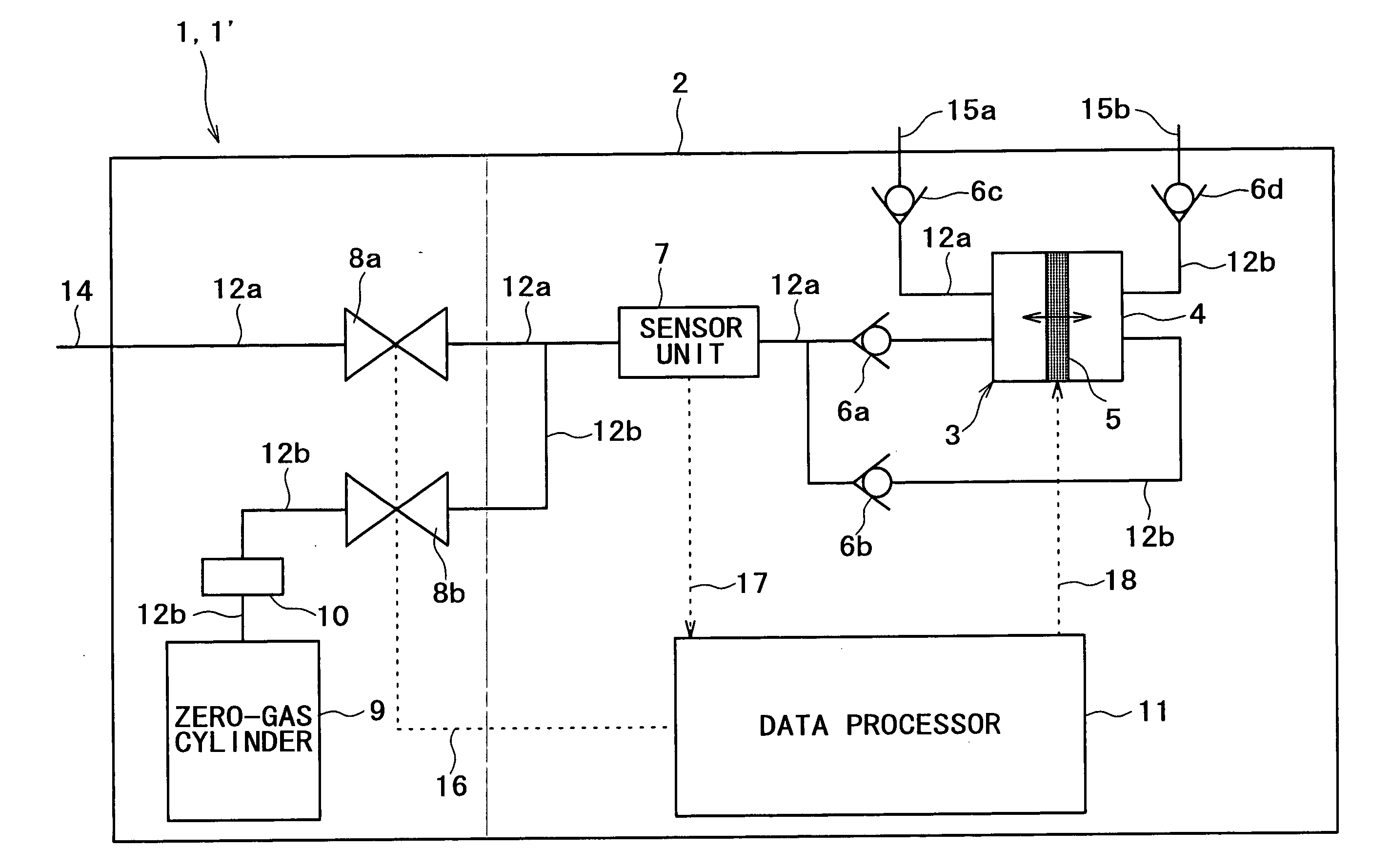 Gas detection device