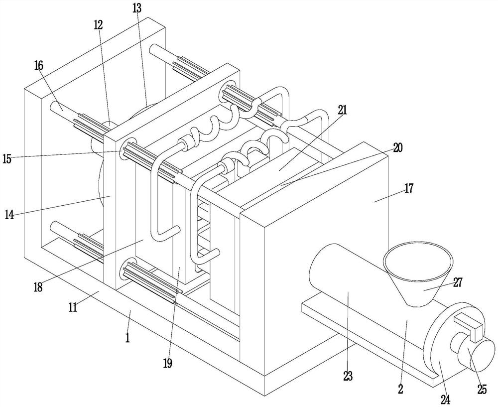 Degradable plastic packaging box injection molding process