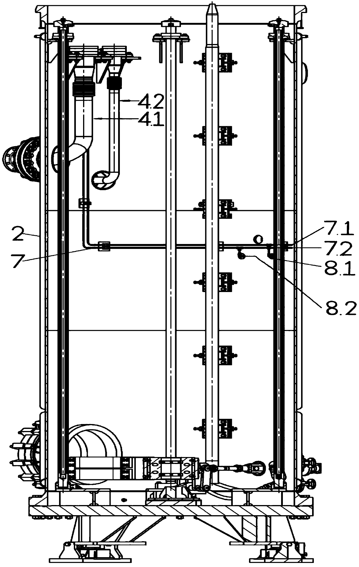 Application of expansion type water pressure and air pressure linkage seal for pressure engineering