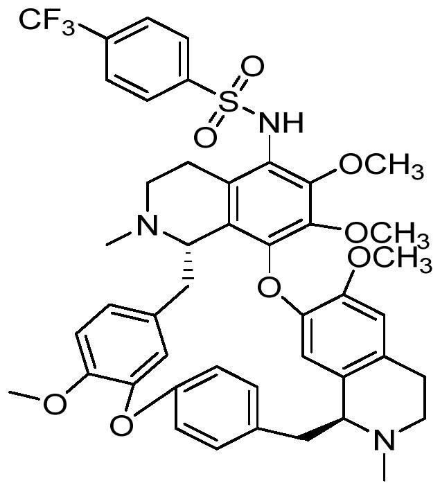 C5-position substituted tetrandrine derivatives and preparation method and application thereof