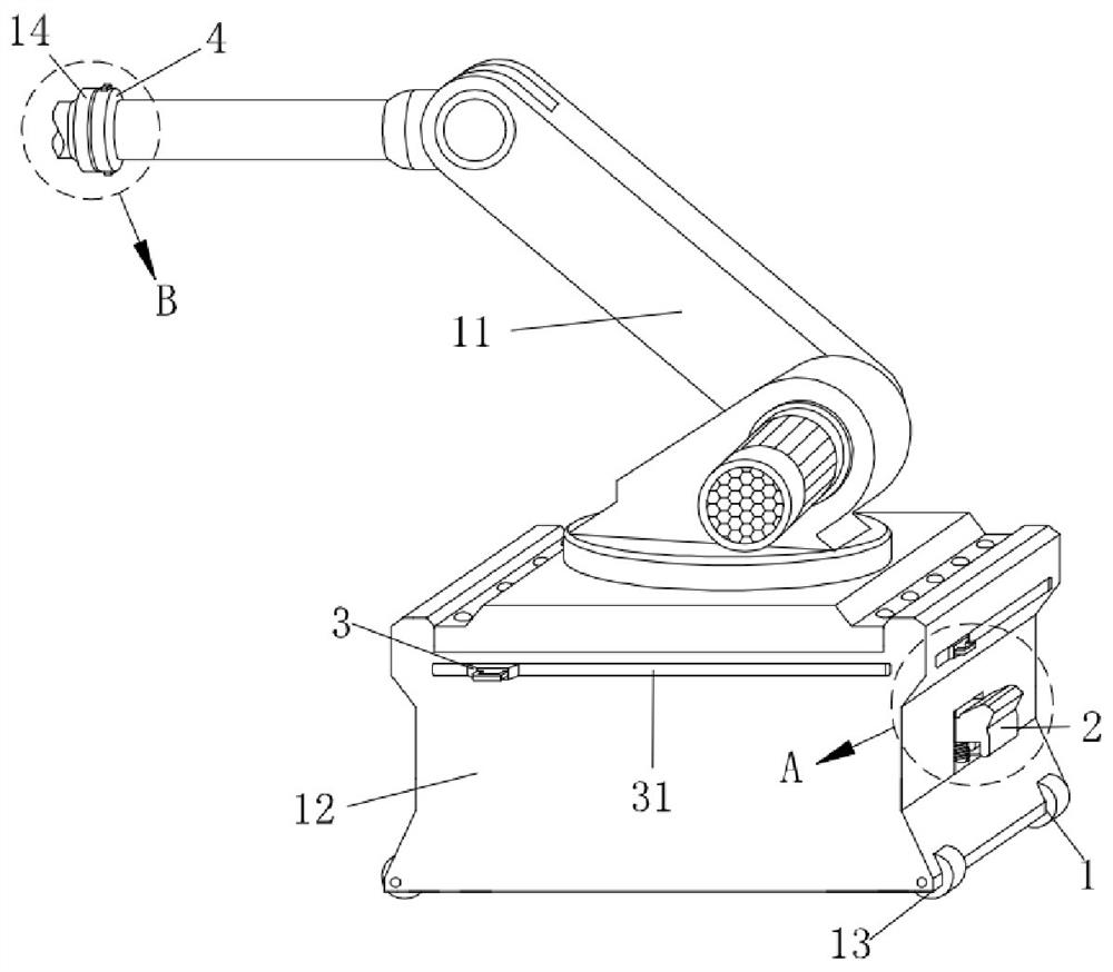 A clamping manipulator for the production and processing of auto parts