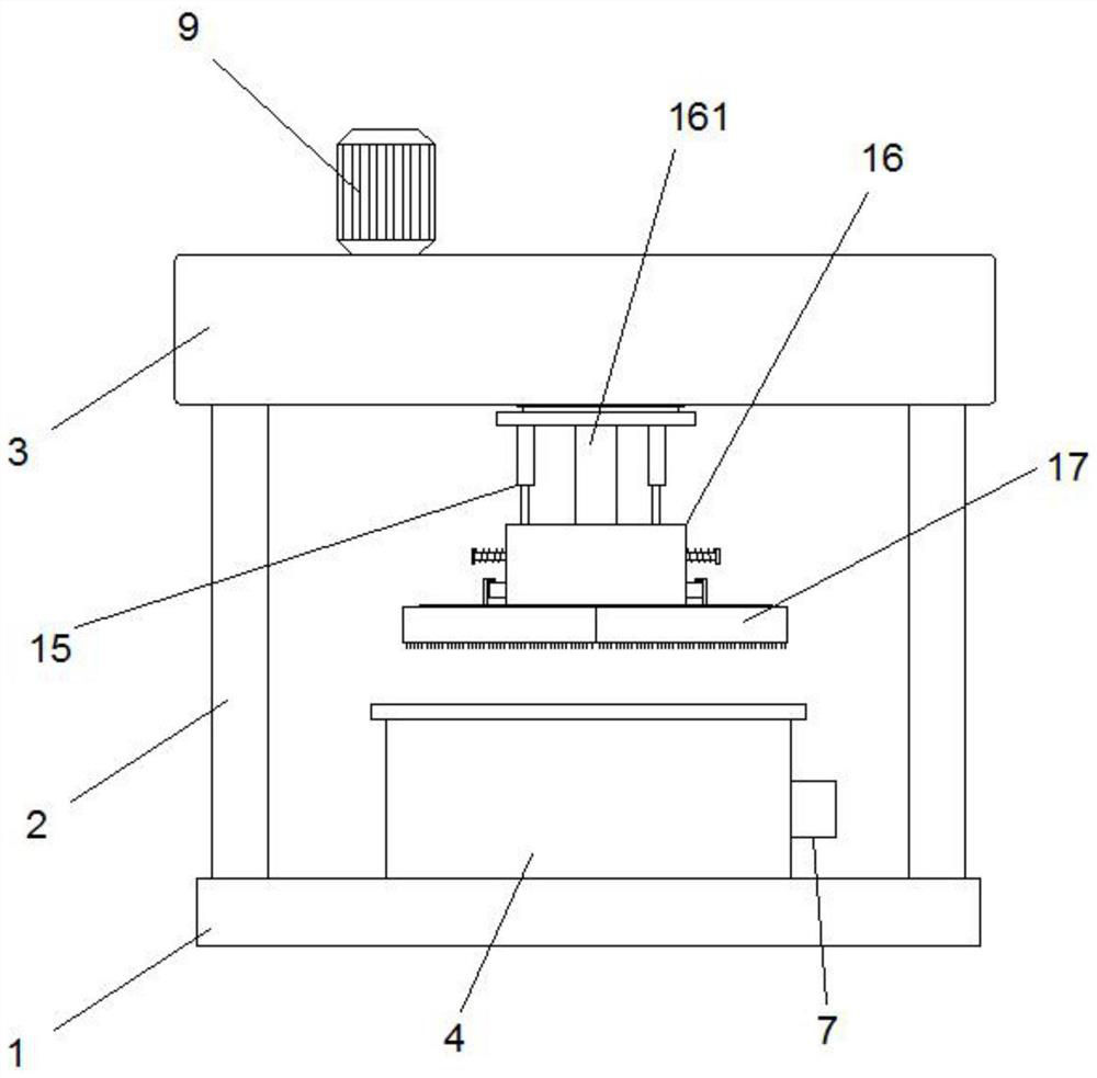 Cleaning device for building plywood processing