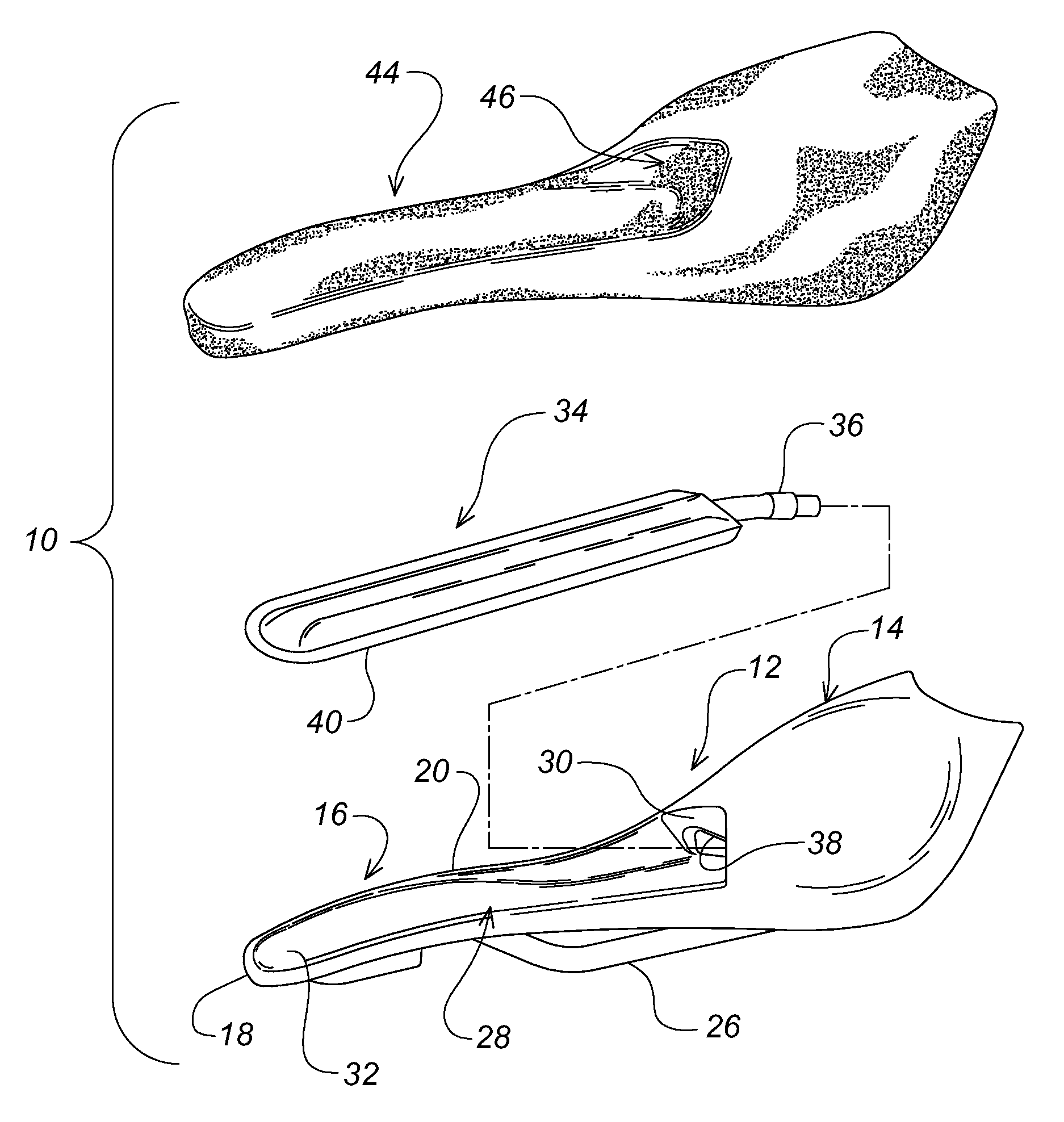 Bicycle saddle to reduce perineal pressure