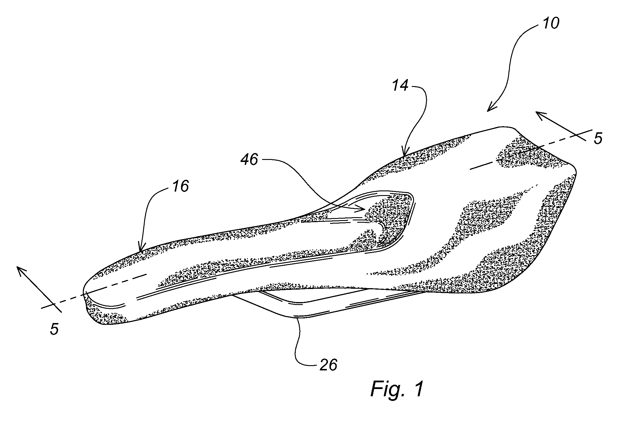 Bicycle saddle to reduce perineal pressure