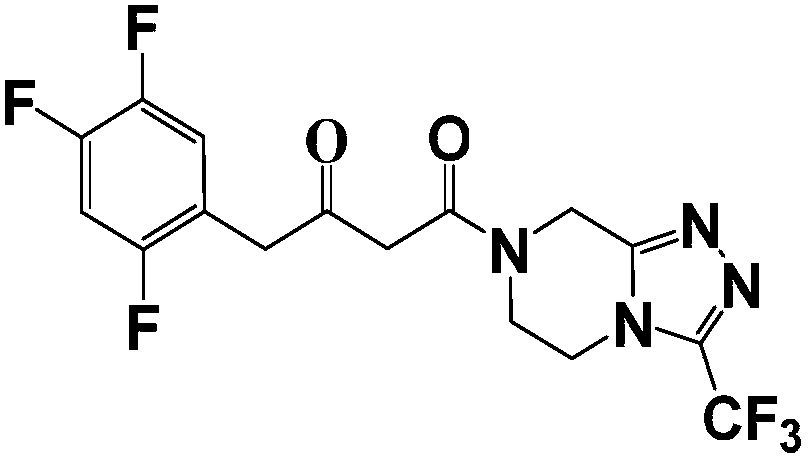 A kind of synthetic method of sitagliptin phosphate intermediate