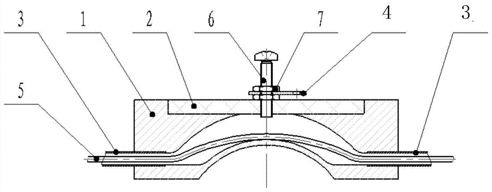 A radioactive source channel blocked detection device