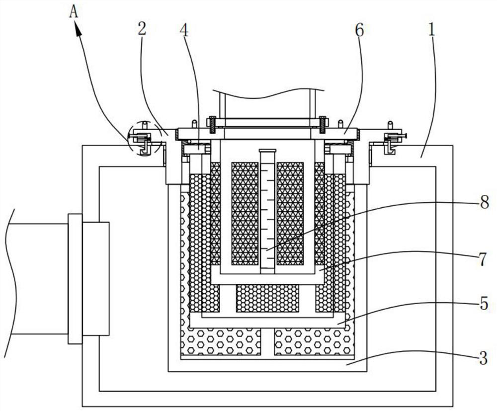 Waste gas treatment device for powder spraying production line
