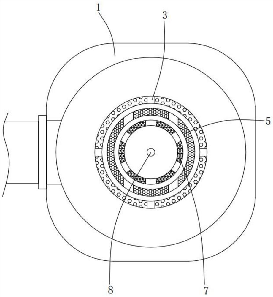 Waste gas treatment device for powder spraying production line