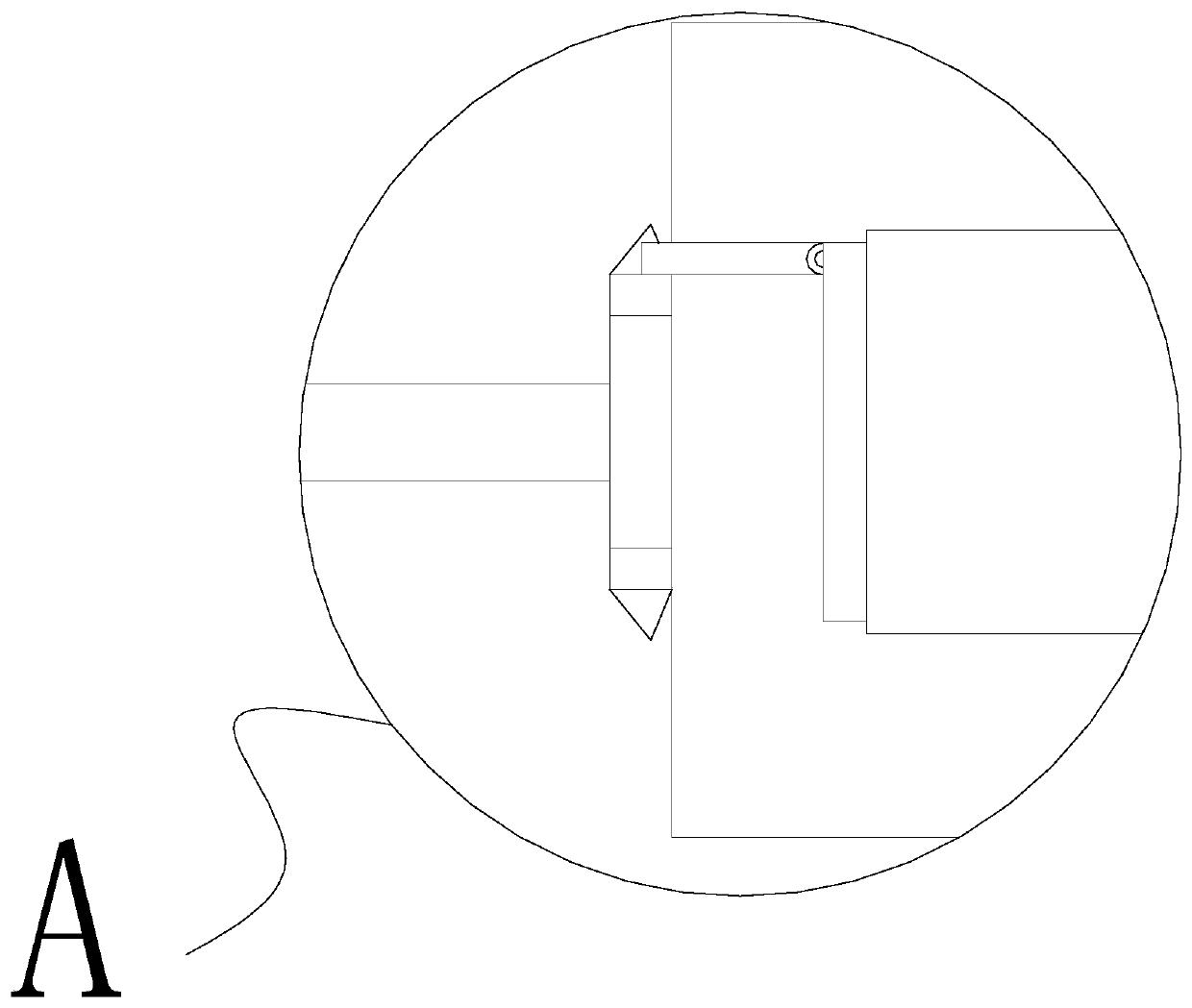 A textile processing device with graded transmission line and balanced counterweight