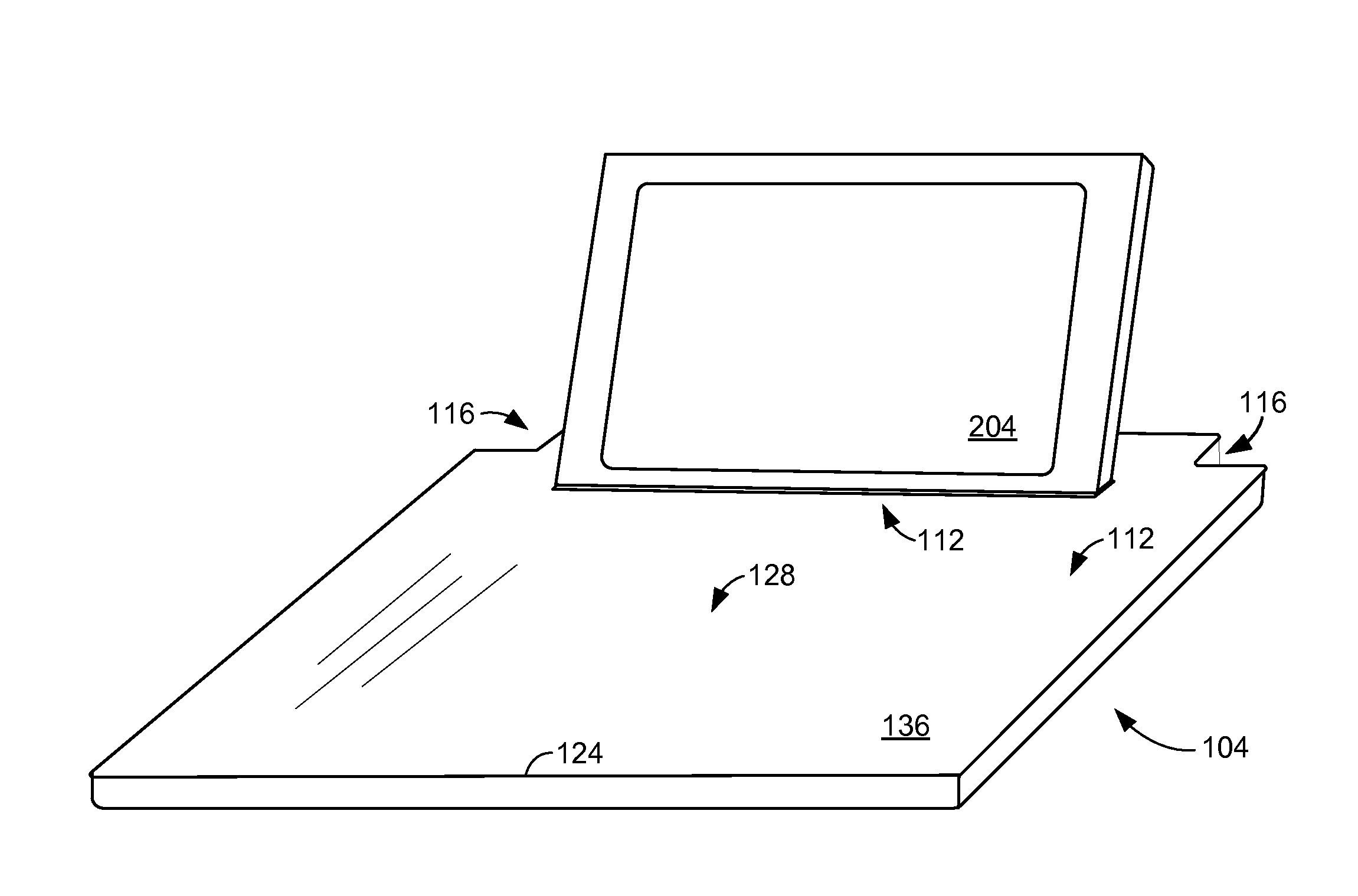 Aircraft tray table with electronic device support