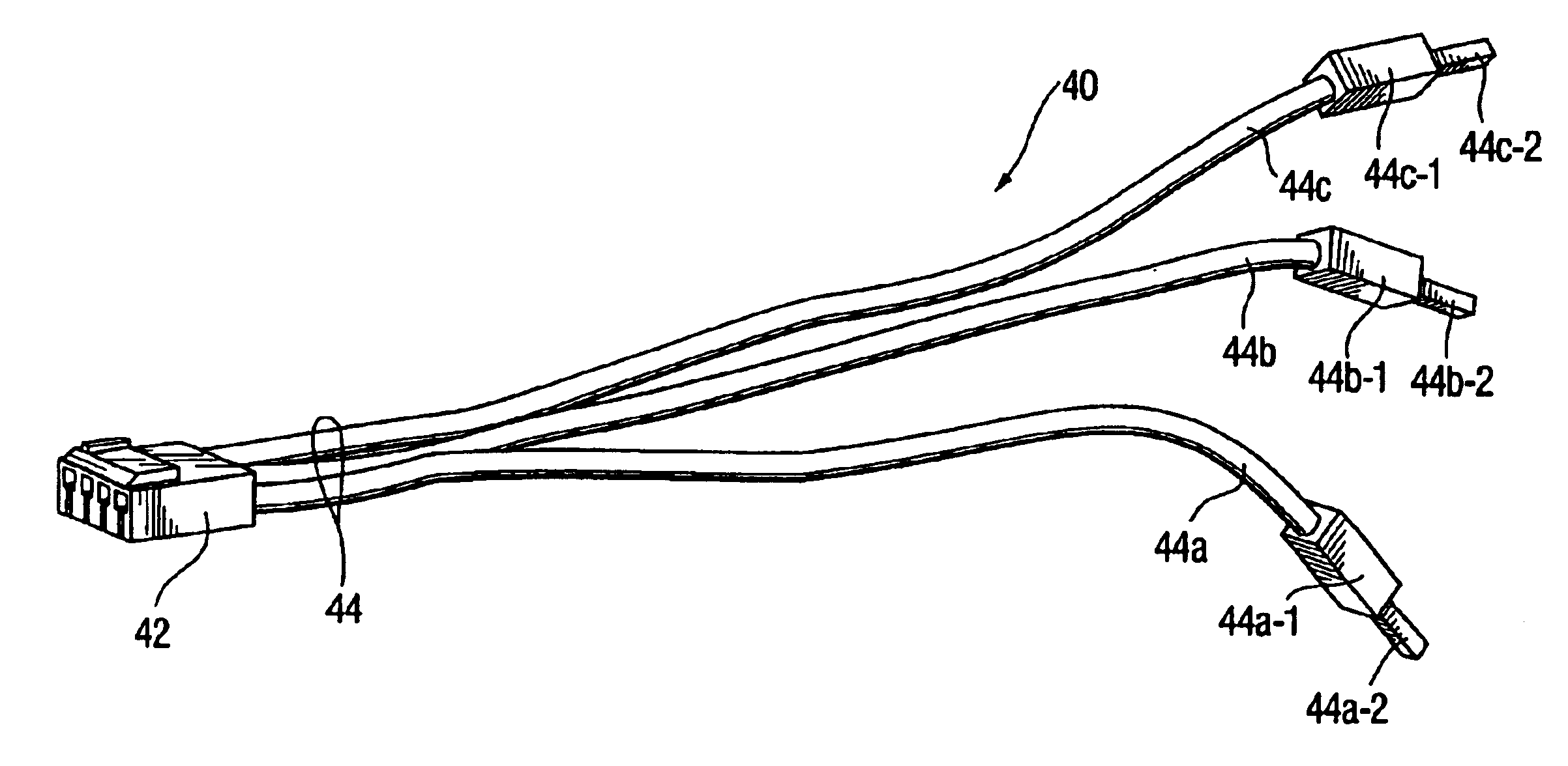 Universal wire harness for detectors