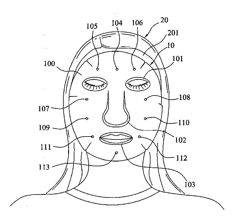 Mask type auxiliary device for detecting skin texture and detecting method thereof