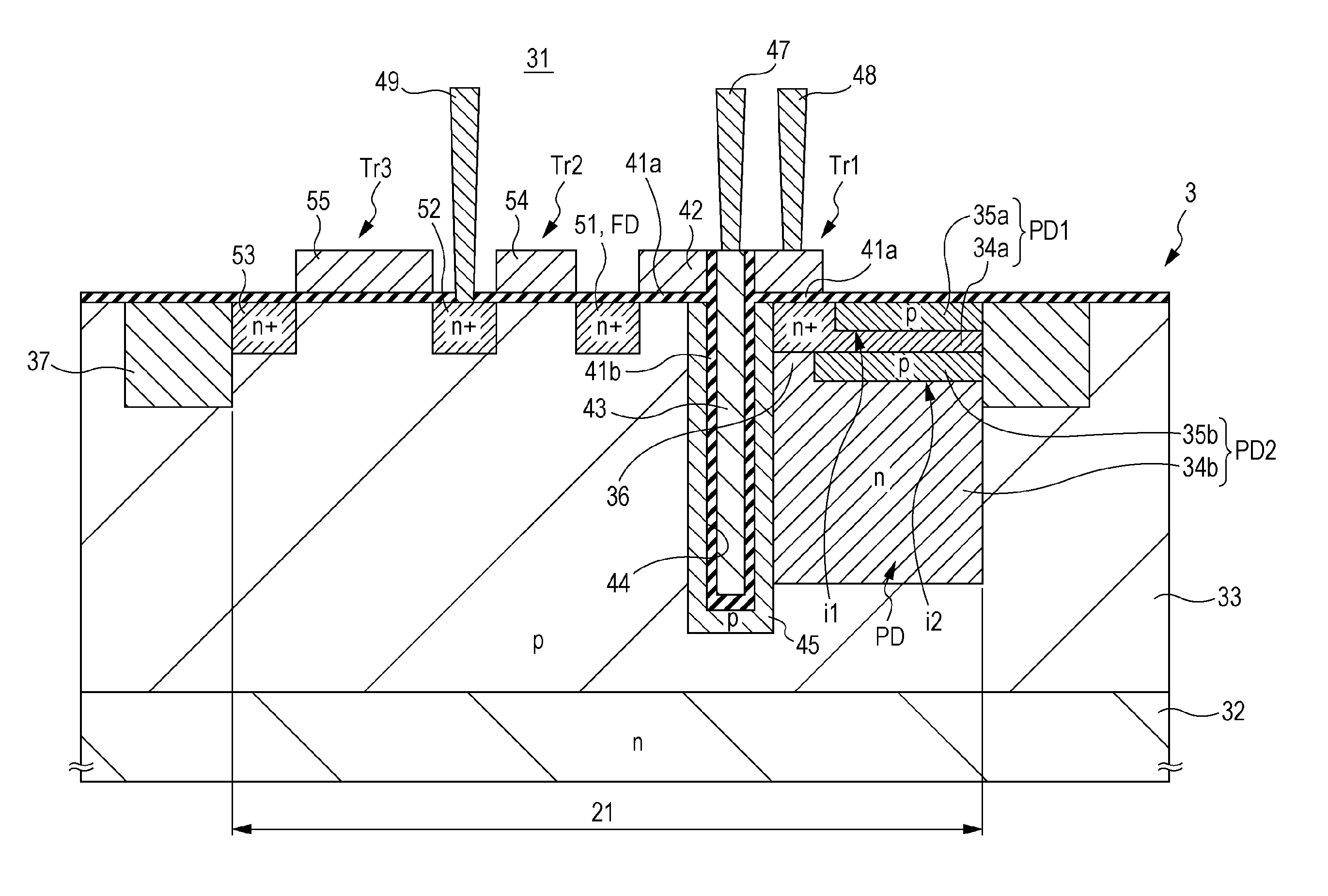 Solid-state imaging device, method of manufacturing the same, and electronic apparatus