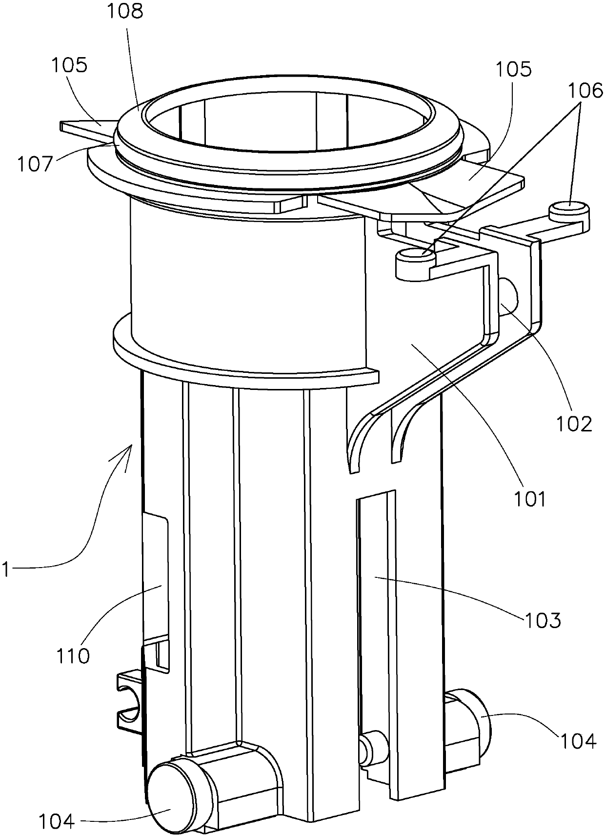 A liftable knob