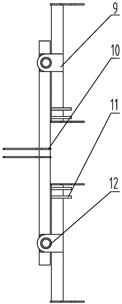 An adjustable profiling traction frame for soil preparation