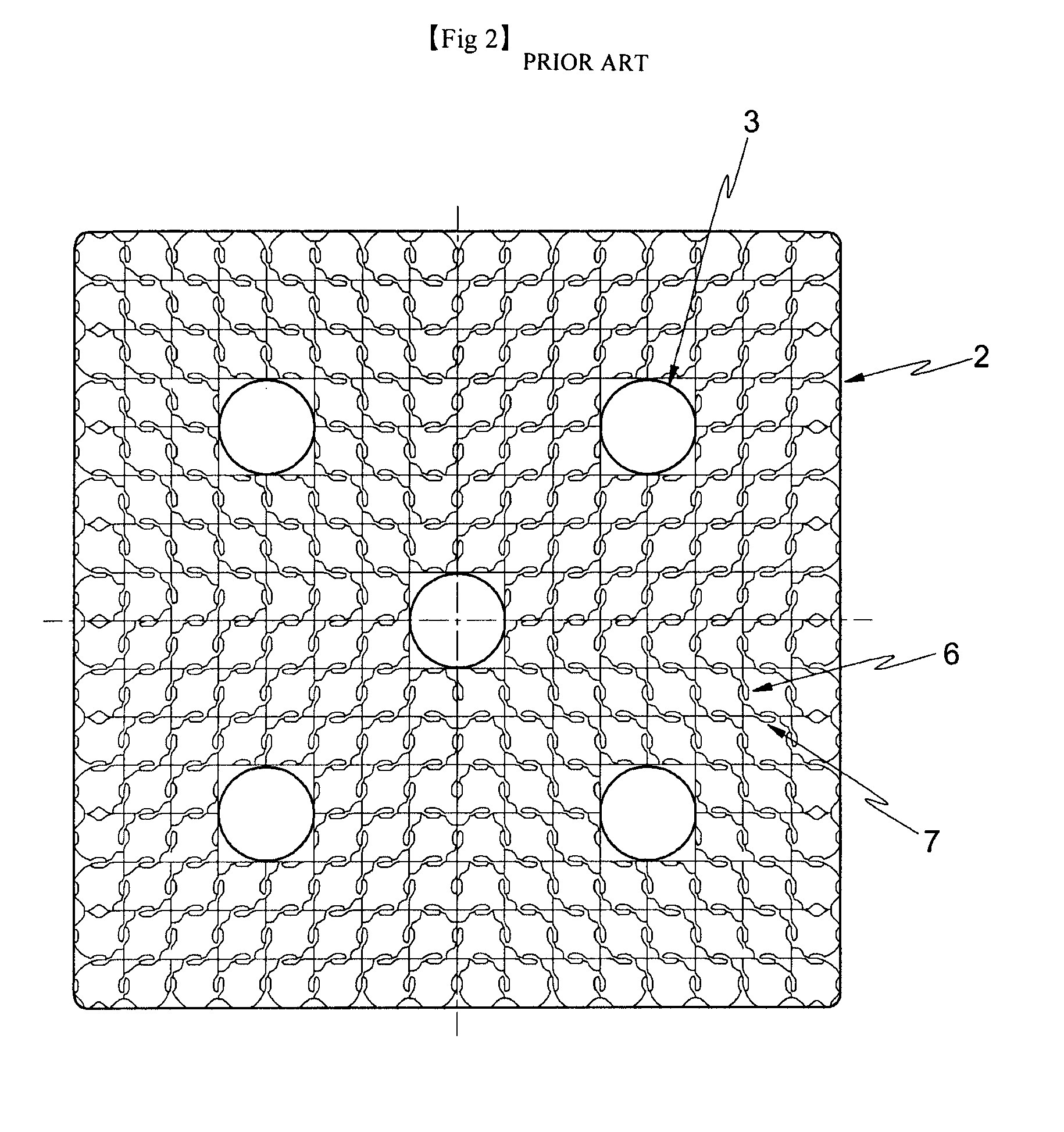 Anti-fretting wear spacer grid with canoe-shaped spring