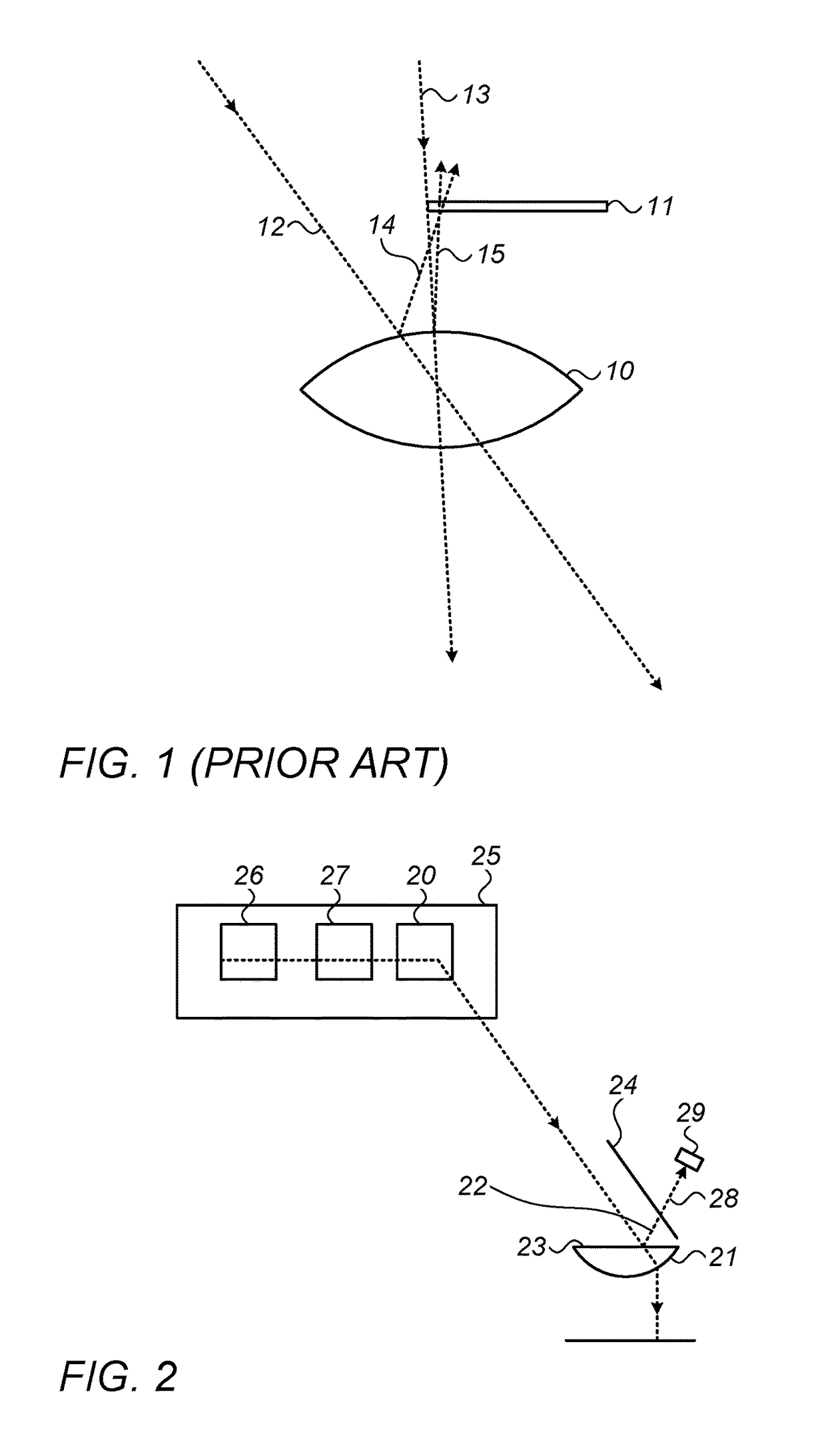 Distributed optical resonator with thin receiver unit