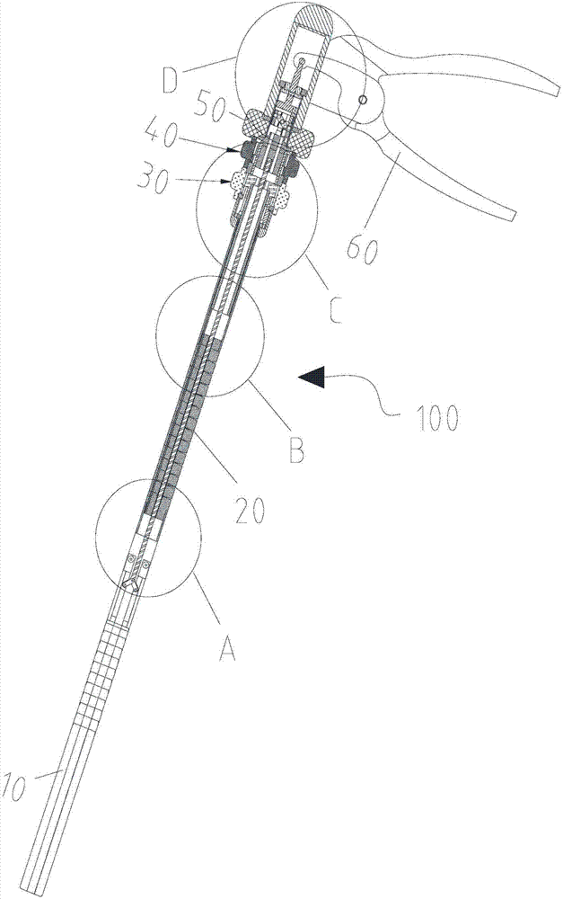 Liver spreader of single-port laparoscope