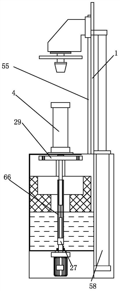An oil-drying and drying device for mechanical parts