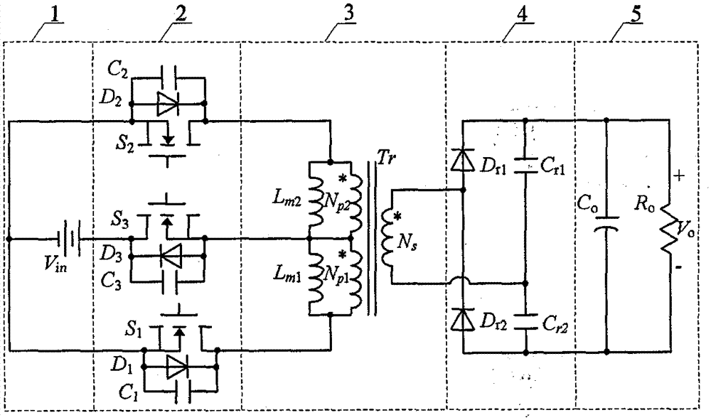 A voltage doubler soft switching push-pull DC converter
