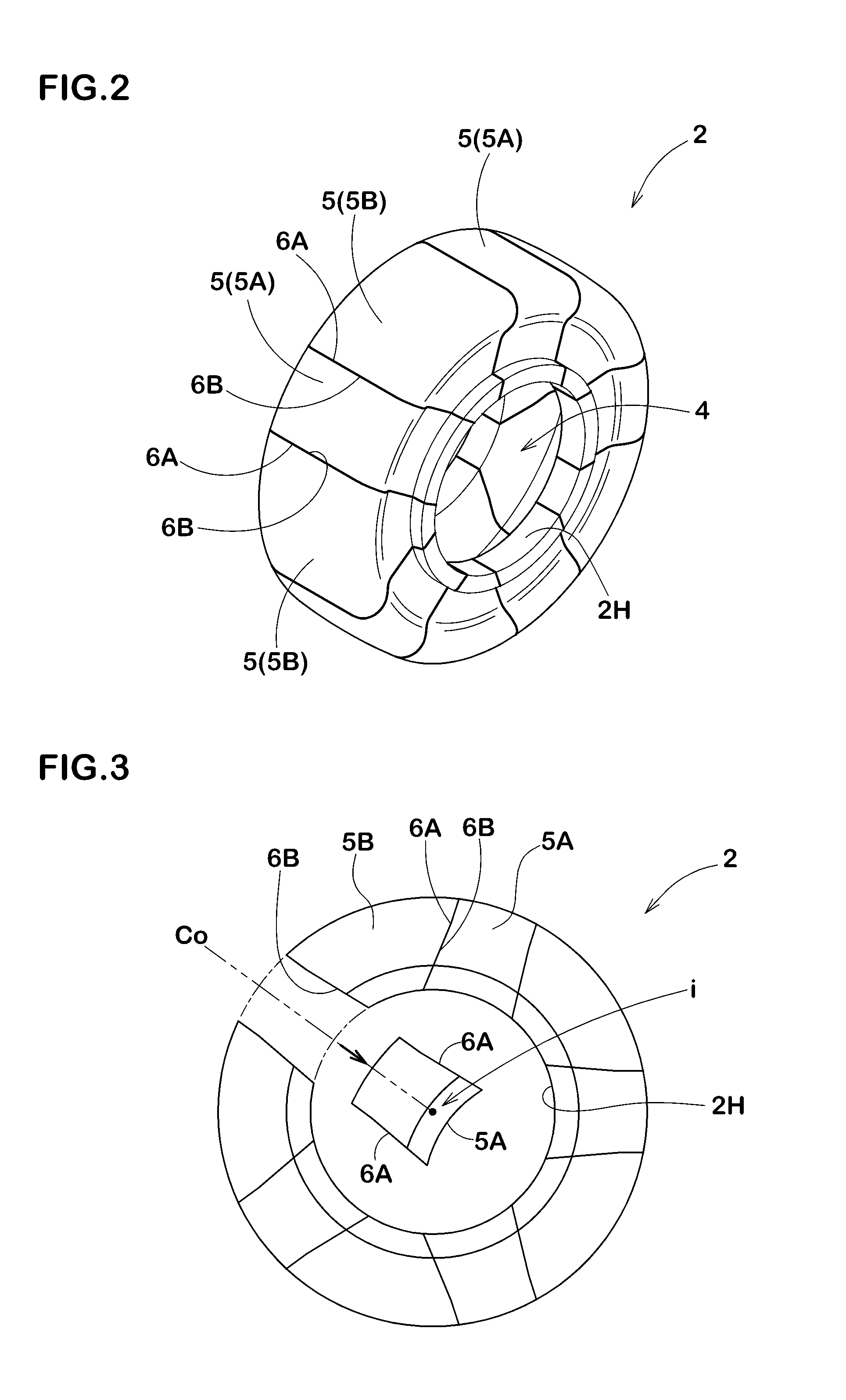 Rigid core for forming tire